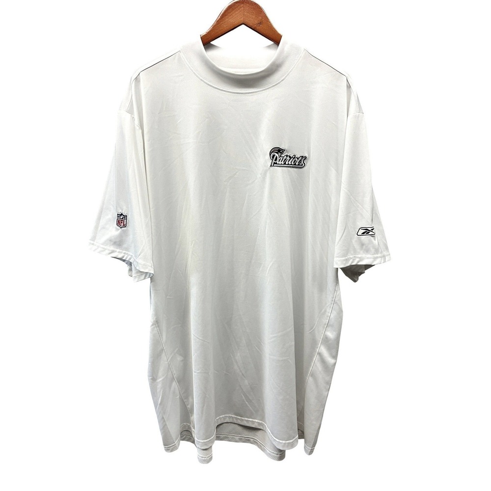 Reebok NFL New England Patriots PlayDry T-Shirt Mens 2XL White Football Gym